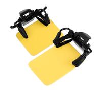 Hoement 2 Pezzi Occhiali da Tiro Protezioni Laterali, Pannello Giallo ABS | Schermo Laterale per Montature, Blocco Luce Migliorato, Protezione Urti, Uso Sportivo e Compatibilità
