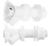 Hoement 2 Pezzi Rubinetto a Pulsante Bianco per Refrigeratore D'acqua, Beccuccio Riutilizzabile di Ricambio per Distributore di Bevande, Compatibile Brocche e Raffreddatori per Uso