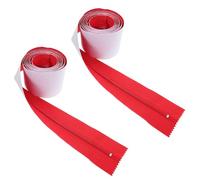 Hoement 2 Pezzi Telo Larghezza Cerniera 3 Pollici con Cerniera Resistente in Plastica Autoadesivo per Controllo Efficiente della Polvere Materiale in Nailon, Adatto per Telai Porte e