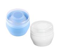 Hoement 2 Pz Contenitore Per Polveri Con Piumino Da Cipria Bignè Con Kit Da Viaggio Contenitore Viaggi Bignè Con Contenitore Per La Polvere Con Soffio Soffice Contenitori Lanugine