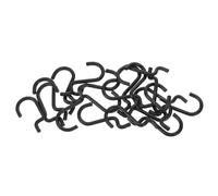 Hoement 20 pezzi Ganci per Pannelli Forati in Metallo Resistenti e Compatti con Gancio Doppia Linea Antiscivolo per Garage Negozi e Laboratori Facili da Installare e Rimuovere