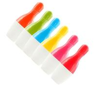 Hoement 20 Pezzi Penna Retrattile Portatile, Stile Creativo | Plastica, Forma a Perno da Bowling, per Studenti, Accessorio da Scrivania, Decorazione Ufficio Colore Casuale