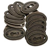 Hoement 24pezzi Copertura Decorativa Per Serratura Antica Di Ovali Per Mobili Design Elegante e Resistente Adatta Ogni Stile Arredamento