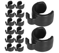 Hoement 25 pezzi Clip Microfono per Asta Microfono Clip Fermo Cavo in Plastica Morsetti Fissaggio Leggere e Facili da Usare