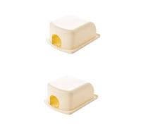 Hoement 2pezzi Copertura Elettrica Sicura Per Coperchio Adesivo Per Prevenire Contatti Elettrici Facile Installazione Protezione Per Ambienti Interni Babyproof Socket Cover