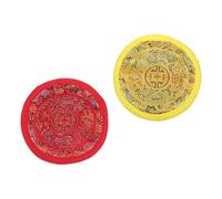 Hoement 2pezzi Cuscini Per Ciotole Singing Bowl Fatto Mano Nepal Per Meditazione e Pratiche Buddiste Design Tradizionale e Leggero Comfort e Protezione Per La Tua Ciotola