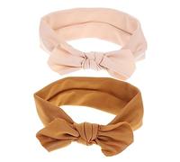 Hoement 2pezzi Fascia Elastica Per Capelli Con Fiocchetto Per Bambine Decorazione Per Capelli Materiale Sicuro e Confortevole