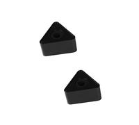 Hoement 2pezzi Mic Microphone Interview Triangular Logo Flag Station Stazione Logo Microfono Triangolare Con Foro Da Design Professionale Per Interviste e Presentazioni