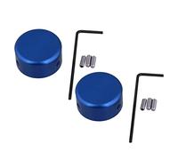 Hoement 2sets Pedale Effector Per Chitarra Lega Di Alluminio Di Tappi Blu Con Viti e Maniglia Protezione Completa e Materiale Durevole Per Pedali Elettrici