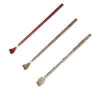 Hoement 3 pezzi Grattaschiena in Legno Premium con Manico Lungo Strumenti per Sollievo dal Prurito Design Ergonomico e Liscio per Stimolazione e Auto-stimolazione Facile da Conservare e