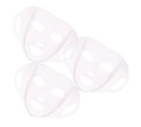 Hoement 3 Pezzi Maschere Riutilizzabili in Silicone Morbido Copertura Protettiva Estensibile per Trattamenti Bellezza Design Compatto e Pieghevole per Viaggi e