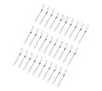 Hoement 30 pezzi Forchettine Da Frutta In Acciaio Inossidabile Denti Riutilizzabili Antipasti Per Casa Bar Ristorante Party