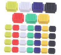 Hoement 35 Pezzi Mini Breadboard Solderless Pcb per Prototipi Elettronici Kit Compatto per Progetti DIY Educazione e Ingegneria