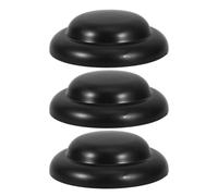 Hoement 3pezzi Copertura di Ricambio per Ombrellone da Giardino Nero in Plastica Design Elegante per Ombrelloni Stile Romano e Banana per Vacanze Estive e attività all Aperto