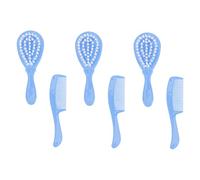 Hoement 3sets Pettini e Spazzole Riutilizzabili Per Bagnetto Ragazzo Ragazza Ragazza Per Massaggio e Pulizia Capelli Sicurezza e Praticità Per Cure Bimbi