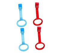 Hoement 4 pezzi Anelli per Tirare Lettino Accessori Culla Sicuri con Liscio Facili da Appendere Senza Viti Supporto per Imparare Stare in Piedi e Camminare per Ragazzo Ragazza e Viaggi
