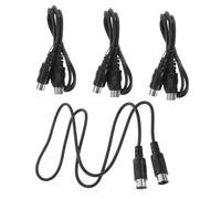 Hoement 4 Pezzi Cavo Midi Pin Doppio Connettore per Strumenti Musicali Tastiere Synth Drum E Piano Accessorio Audio Professionale Collegamento Facile e Compatibile