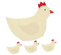 Hoement 4 Pezzi Copertura Uova Pasqua Forma Pulcino Decorazione Tavola Contenitori Sacchetti