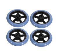 Hoement 4 Pezzi Ruote Anteriori Ricambio per e Deambulatori Girevoli con Assorbimento Urti per ed Esterna Parti per Pazienti