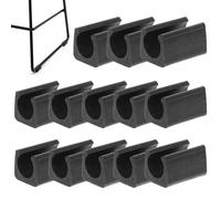 Hoement 40 Pezzi Coprigambe per Sedie in Silicone Antigraffio Interno 14mm Nero, Tappi Protettivi Antiscivolo per Mobili, Protezioni Pavimenti per Sedie da Pranzo, Bar e Ufficio
