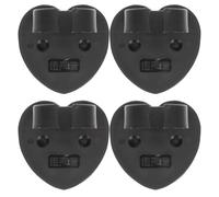 Hoement 4pezzi Clip Porta Microfono Adesive in Abs a Forma di Cuore, Supporto Mic Fermo e Autoadesivo per Performance Sul Palco