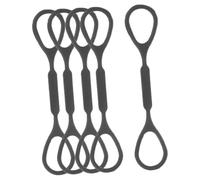Hoement 5 Pezzi Anelli in Silicone per Tromba, Stopper Leggero e Flessibile, Accessori Neri per Slide Tuning, per Strumenti Musicali