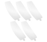Hoement 5 Pezzi Lenti di Ricambio Protettive in PVC per Casco Saldatura e Sabbiatura, Spessore 0,25 mm, Superficie Antipolvere, Visiera Bianca per Operazioni di Sabbiatura