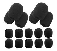 Hoement 50 Pezzi Copertura Protettiva in Spugna Per Microfono Amplificatore, Custodia Morbida Antivento 20x15x5mm, Accessori Per Microfoni Uso Spettacoli e Discorsi Pubblici