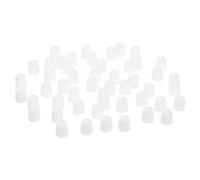 Hoement 50 pezzi Tappi Dentifricio in Plastica Resistenti e Autosigillanti Cappucci per Tubetti di Dentifricio e Pomate per Viaggio e Uso Quotidiano Facili da Avvitare e Antiperdita