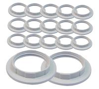 Hoement 50pezzi Collare Di Fissaggio Per Portalampada Confezione Da Anello Di Supporto Per Paralume Compatibile Con Portalampade e Facile Installazione e Alta Durabilità