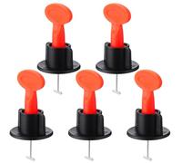 Hoement 51 pezzi Set di Livellamento Piastrelle Distanziatori e Livellatori Riutilizzabili per Pavimenti e Pareti Utensili Resistenti e Facili da Usare per Posa Precisa in Interno ed