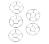 Hoement 5pezzi Anelli Wok Ghisa Per Piano Cottura Gas Supporto Antiscivolo Per Pentole e Caffettiere Accessorio Essenziale Per Cucine Ristoranti