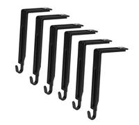 Hoement 6 Pezzi Ganci Appendichiavi Armadio Regolabili per Porta e Pannelli Attaccapanni Moderni Multifunzionali per Asciugamani e Accessori Facili da Installare e Rimuovere