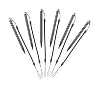 Hoement 6 Pezzi Penna Stilo Touch Screen Con Cordino in Metallo Resistente Anti-smarrimento Per Dispositivi Touchscreen Per Tablet Strumento Di Scrittura Stilo Touch Screen Per Telefono