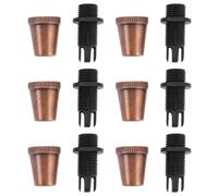 Hoement 6 Pezzi Pressacavi per Portalampada Marrone in Ferro e PC Fissaggio a Vite Facile da Installare per Lampade a Sospensione e Ambienti Moderni