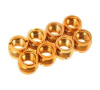 Hoement 8 pezzi Adattatori Vite Microfono Femmina Maschio per Supporto Asta Clip Microfono Connettore Metallico Stabile e Compatibile per Installazione Rapida