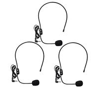 Hoement 9 Pz Microfono Montato Sulla Testa Microfono Usb Microfono Con Gancio Per L'orecchio Cuffie a Filo Altoparlanti Portatili Microfono Amplificatore Vocale Auricolari Cablati Black