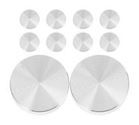 Hoement Accessori in Alluminio 10 Pezzi Dischi Rotondi 30 MM Filettatura M6 Adattatore per Tavolo in Vetro Funzione Girevole per Tavoli Allungabili e Mobili