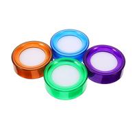 Hoement Accessorio Tazza Spugna Versatile per Inumidire le Dita Spugna in Plastica 4 Pezzi, Umidificatore Rapido per Contare Soldi e Operazioni Finanziarie per Ufficio