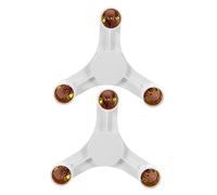 Hoement Adattatore Portalampada Triplo E27 in Abs Bianco, Installazione Semplice e Veloce, 2 Pezzi per Lampade LED e Risparmio Energetico in Uso Domestico