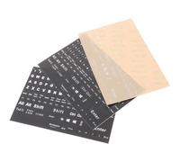 Hoement Adesivi per Lettere della Tastiera Inglese 3 Pezzi per PC Desktop, Etichette Adesive Resistenti senza Residui, Accessori per Tastiera Uso Ufficio e Studio, Nero Bianco Trasparente