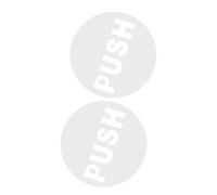 Hoement Adesivi Riutilizzabili Push-Pull in Gomma Rotondi Trasparenti per Porte, Resistenti su Metallo, Vetro e Superfici Lisce, per Ufficio, Casa, Ristorante e Negozio