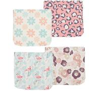 Hoement Borsa Cosmetica Piccola che Non Scolora Né Si Deforma 4 Pezzi in Pelle Pu Resistente e Portatile Mini Portatrucco da Viaggio per Donne per Escursioni e Campeggio