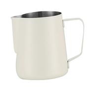 Hoement Bricco Latte in Acciaio Resistente Scala Interna Beccuccio Unico e Manico Ergonomico per Schiumare Latte e Preparare Espresso per Uso Domestico e Professionale