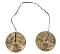 Hoement Campanello in Rame Naturale Per Meditazione e Yoga Campane Tibetane Religiose Piccole Strumento Percussivo Unico e Portatile Per Armonia e Serenità Regali Per Chi Ama Yoga