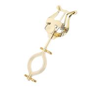 Hoement Clip Spartiti per Clarinetto e Oboe in Metallo Oro Portatile e Resistente Supporto Musiche per Banda in Marcia Accessorio Versatile per Musicisti in Movimento