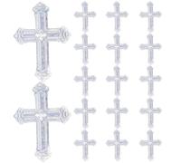 Hoement Confetti Cristiano a Croce, Coriandoli Celebrativi e Glitterati, Plastica Argento, 90g, Forma a Croce, per Compleanni e Decorazioni in Chiesa, Battesimi e Matrimoni