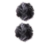 Hoement Confezione Da 2 Manicotti Per Microfono Antivento in Peluche Per La Riduzione Del Rumore Del Microfono