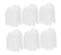 Hoement Copertura Protettiva Antistatico Puntina Giradischi, 6 Pezzi per Plastico Bianco Facile da Installare Cartridge e Record Player Needle