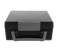 Hoement Custodia Portaoggetti per Batterie Aa Aaa Maniglia, Contenitore Compatto in Plastica per Riciclaggio Sicuro e Organizzazione Domestica, Ufficio e Garage, Scatola per Stoccaggio